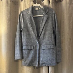 Good Luck Gem Women's Soft Non-Structured Gray Blazer